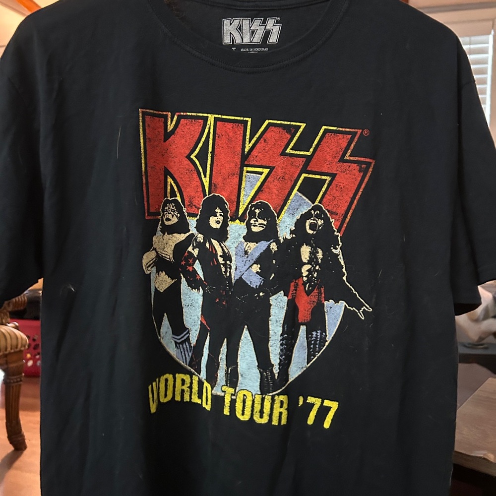Kiss Kids Black World Tour '77 Tee